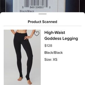 ALO Yoga Black High-Waist Goddess Legging